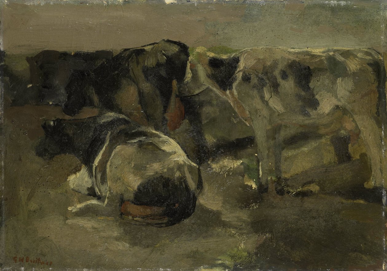 dört inek by George Hendrik Breitner