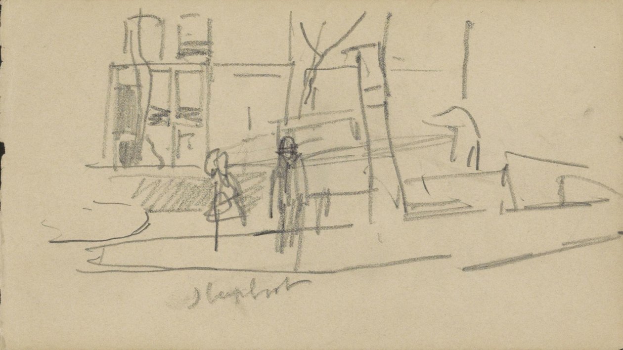 Bir kanalda römorkör by George Hendrik Breitner