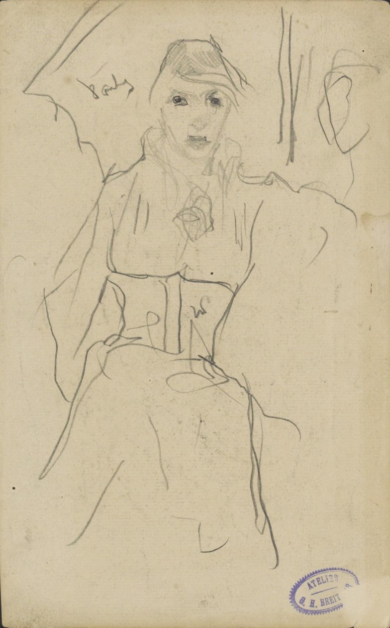 ayakta kadın by George Hendrik Breitner