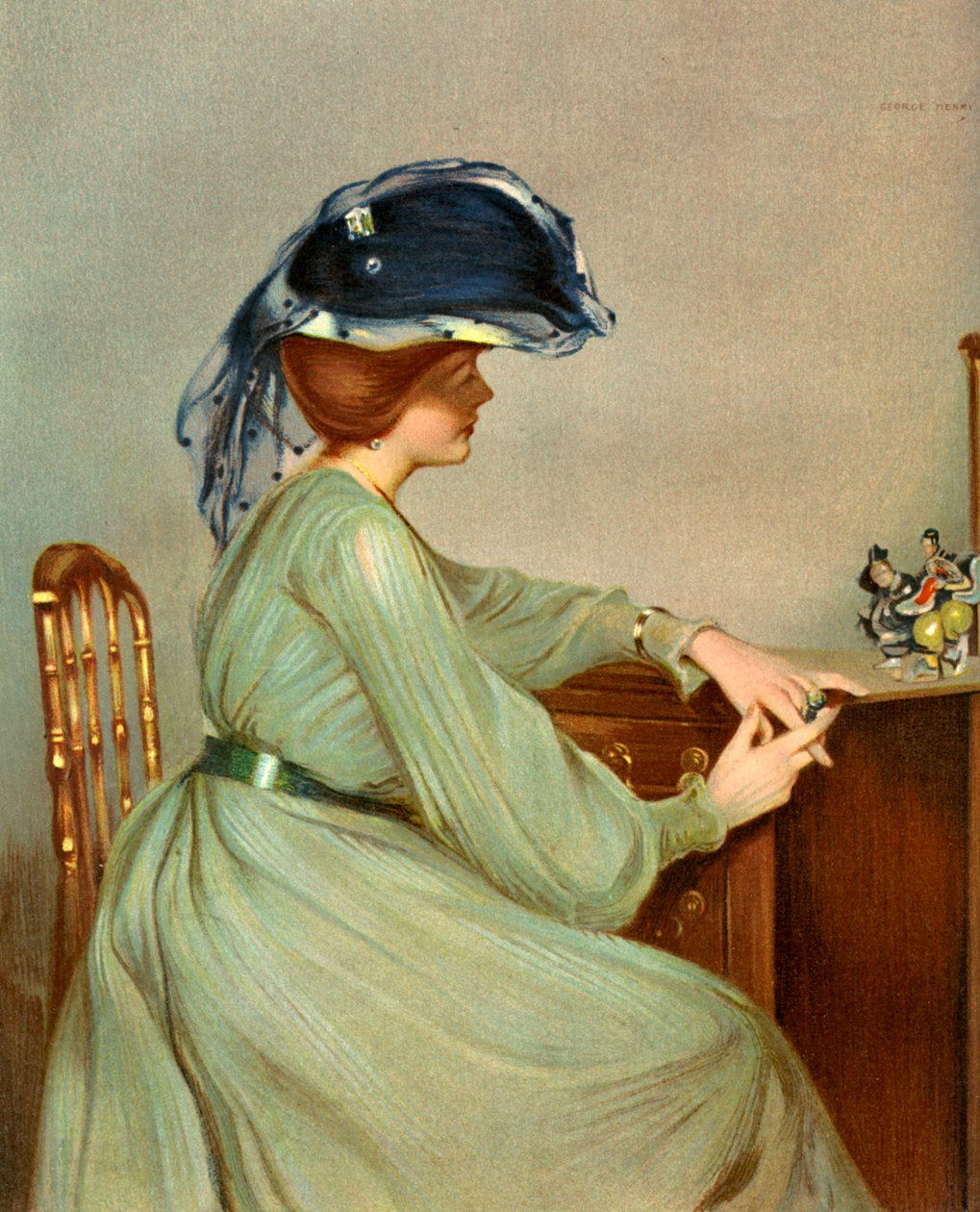 Mavi Peçe, 1904. by George Henry
