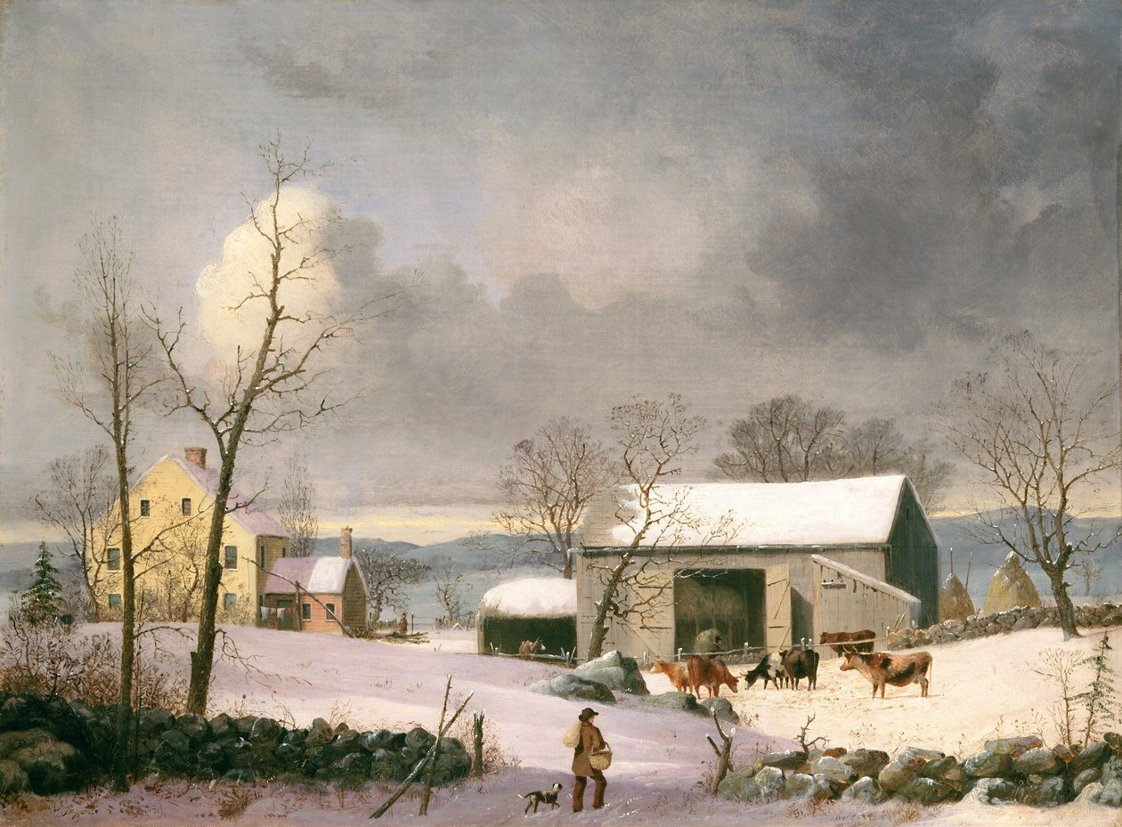 Ülkede Kış by George Henry Durrie