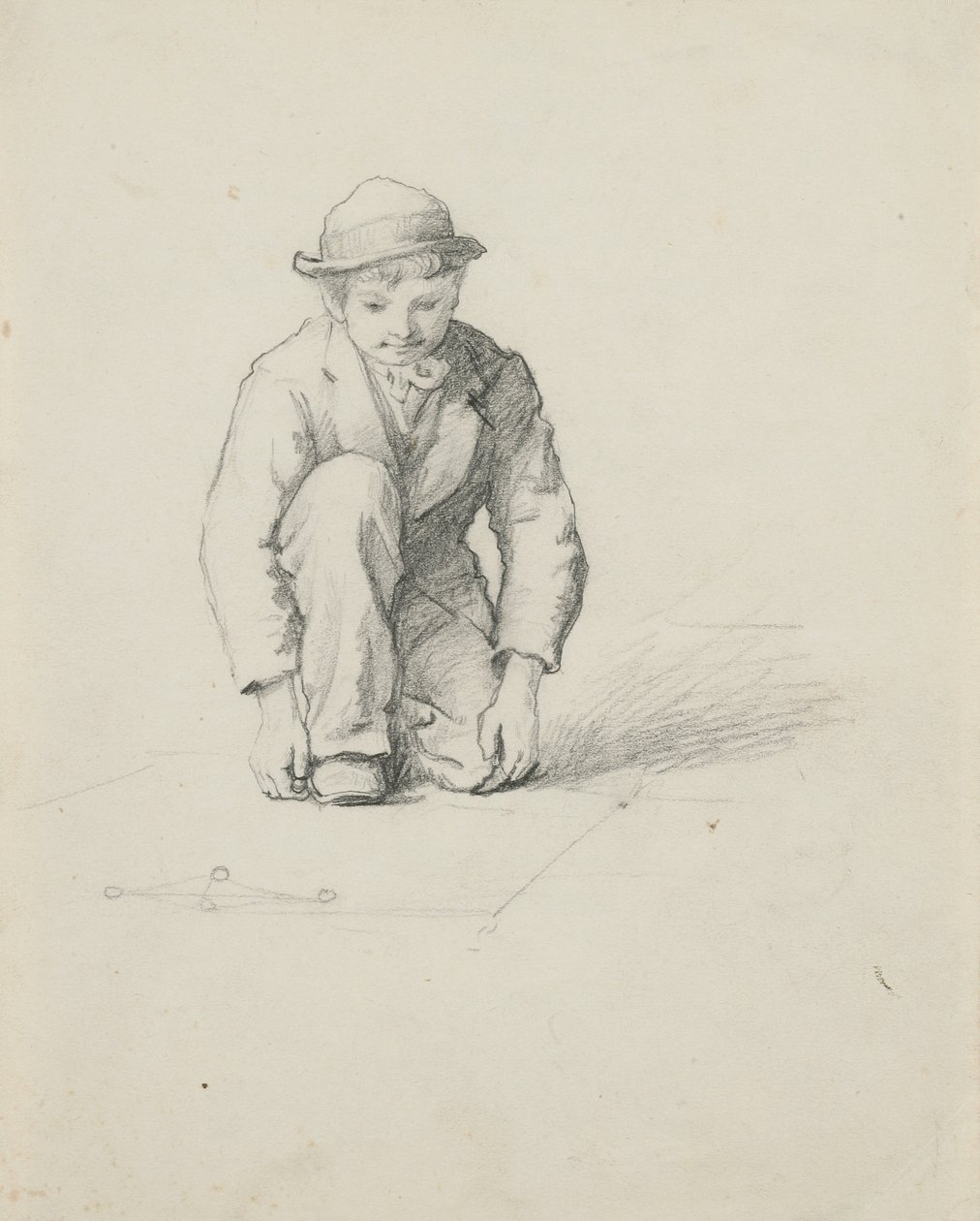 Shakespeares strompur, 1866 (grafít á rjómapappír) i by George Henry Hall