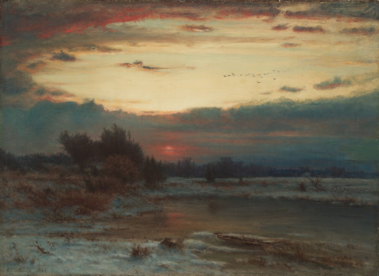 Bir Kış Gökyüzü by George Inness