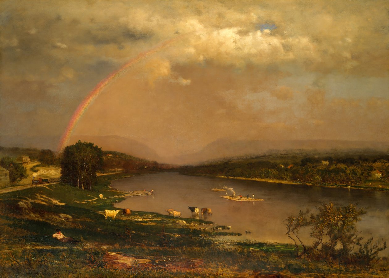 Delaware Su Boşluğu, 1861. by George Inness
