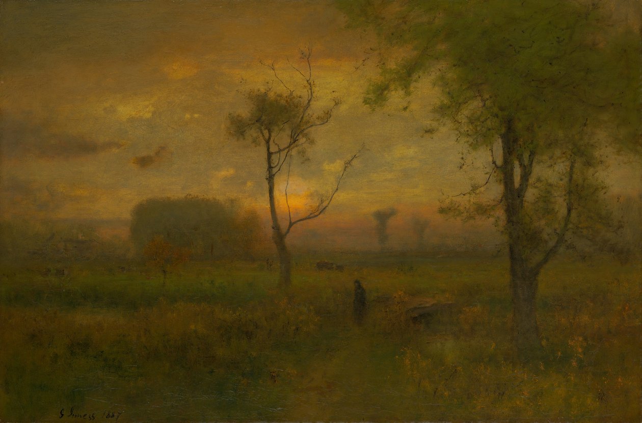 Gün doğumu, 1887. by George Inness