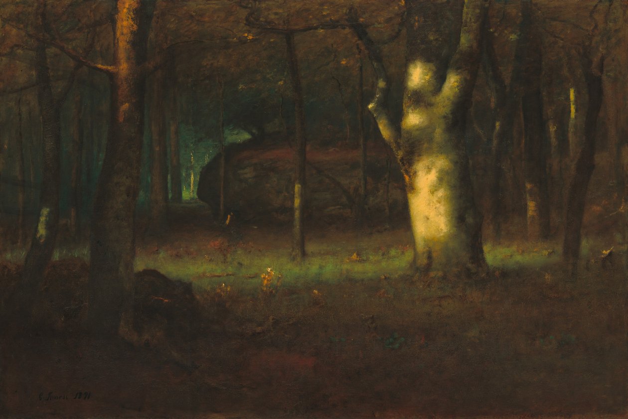 Ormanda Gün Batımı, 1891. by George Inness