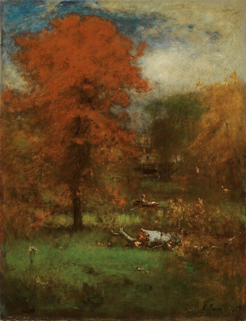 Değirmen Göleti, 1889. by George Inness