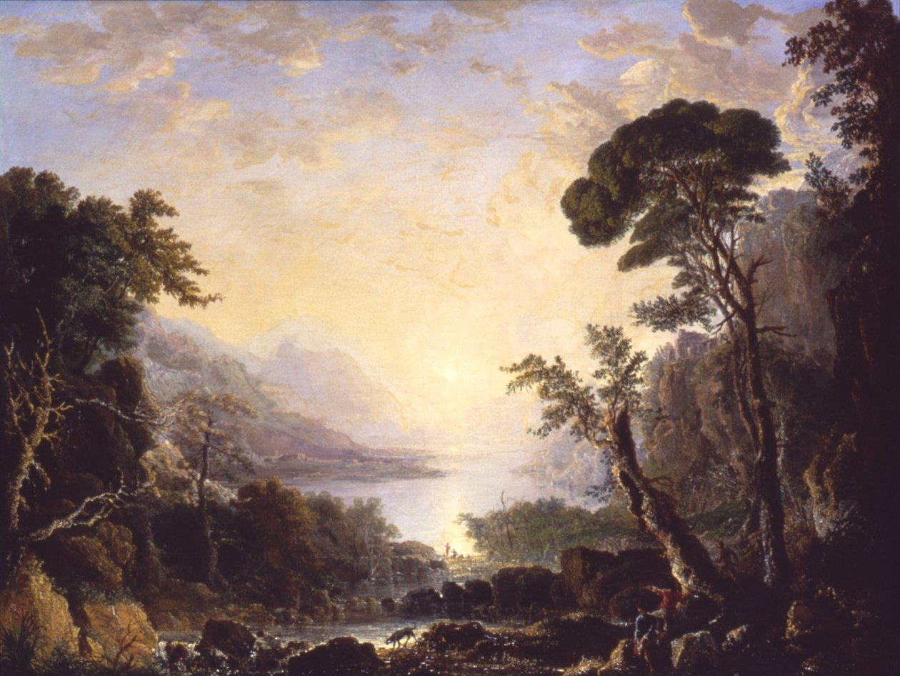 Kompozisyon, İtalyan Manzarası, 1846. by George Loring Brown