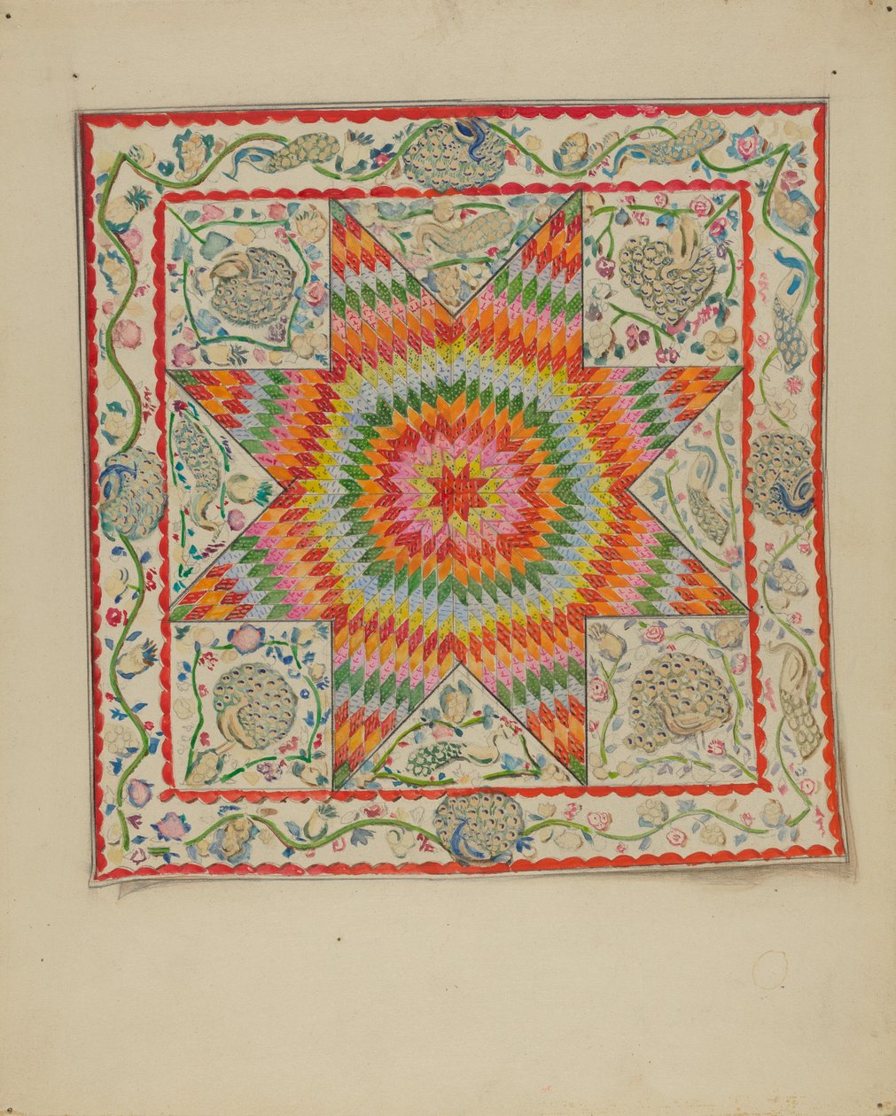 Aplike ve Patchwork Örtü by George Loughridge