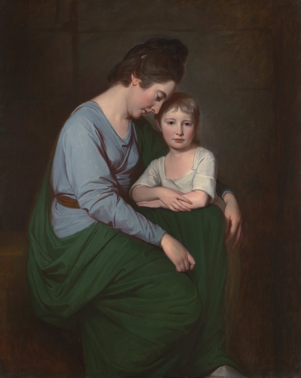 Anne Wilson ve Kızı Sybill by George Romney