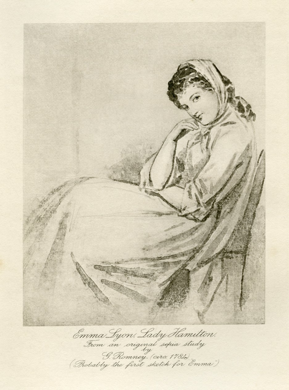 Emma Leydi Hamilton by George Romney