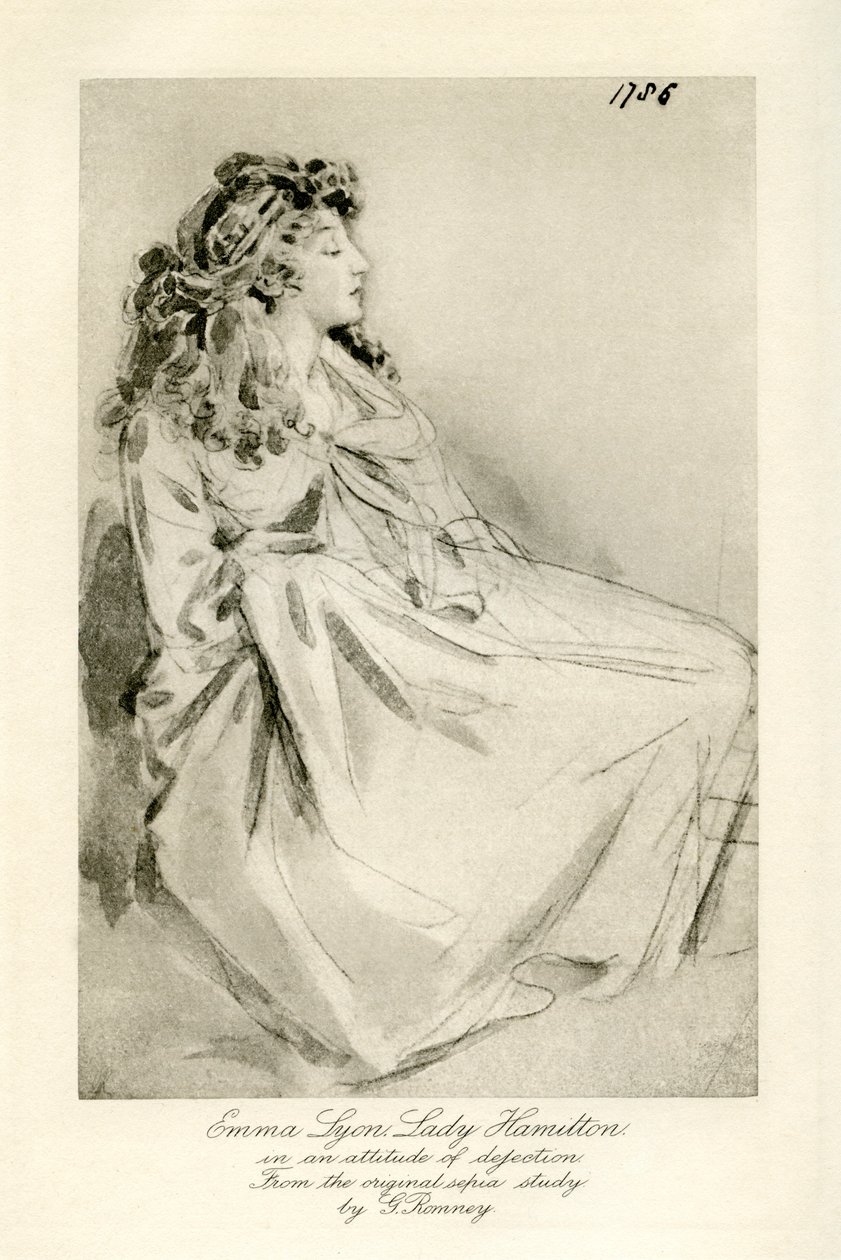 Emma Leydi Hamilton by George Romney