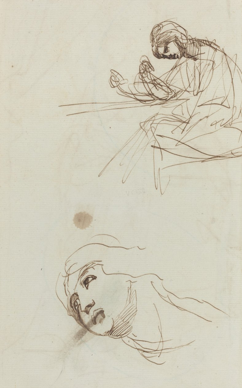 Şekil Çalışmaları [verso] by George Romney