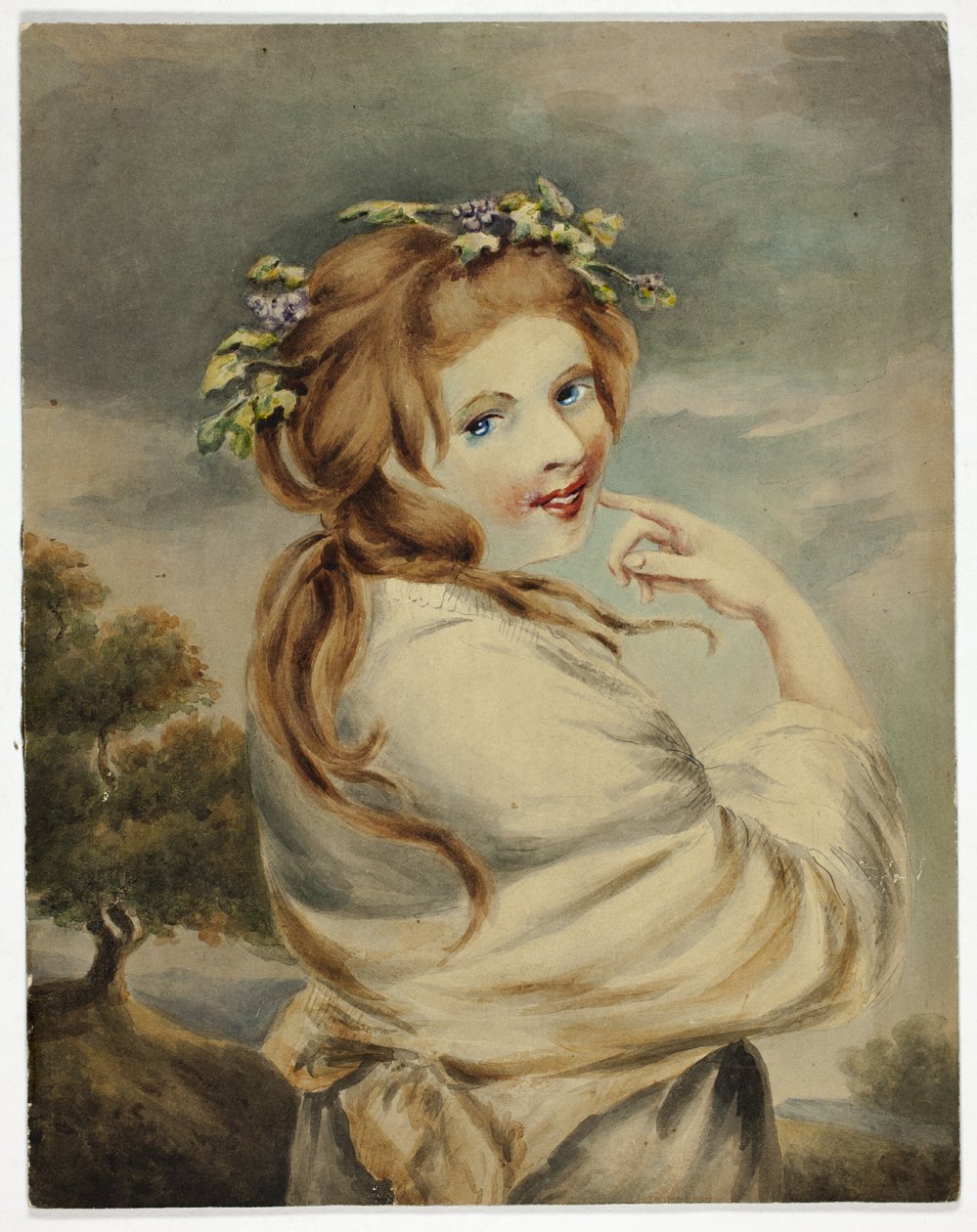 Leydi Hamilton Doğa olarak by George Romney