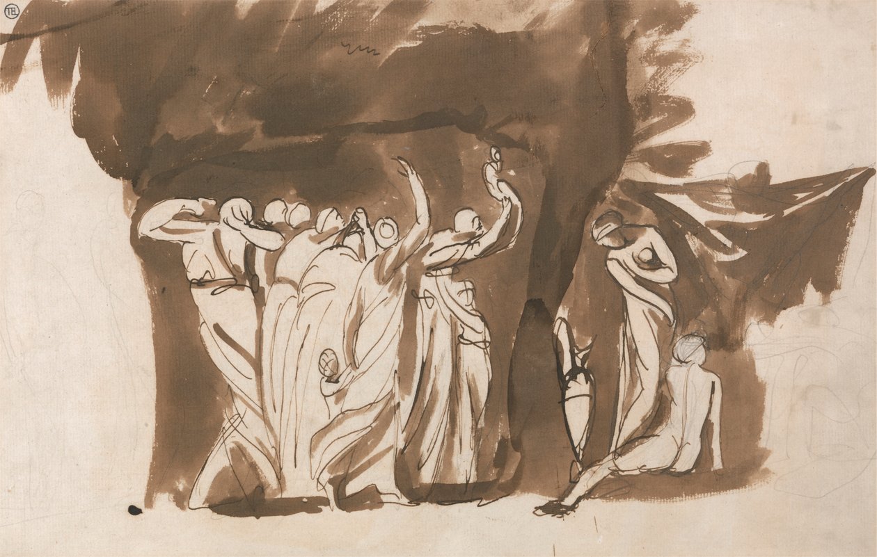 Mitolojik Kadın ve Çocuk Grubu by George Romney