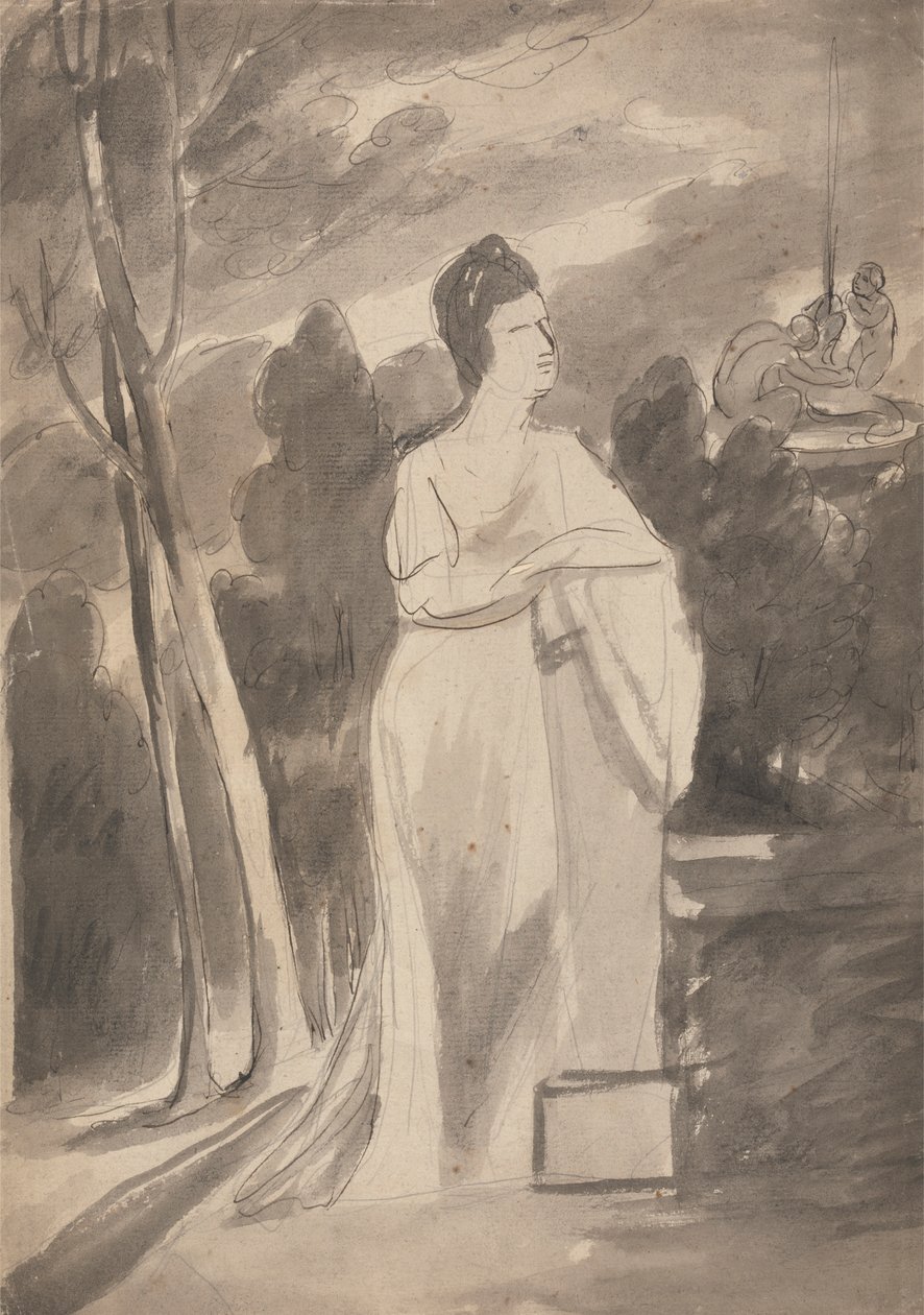 Sütundaki Kadın by George Romney