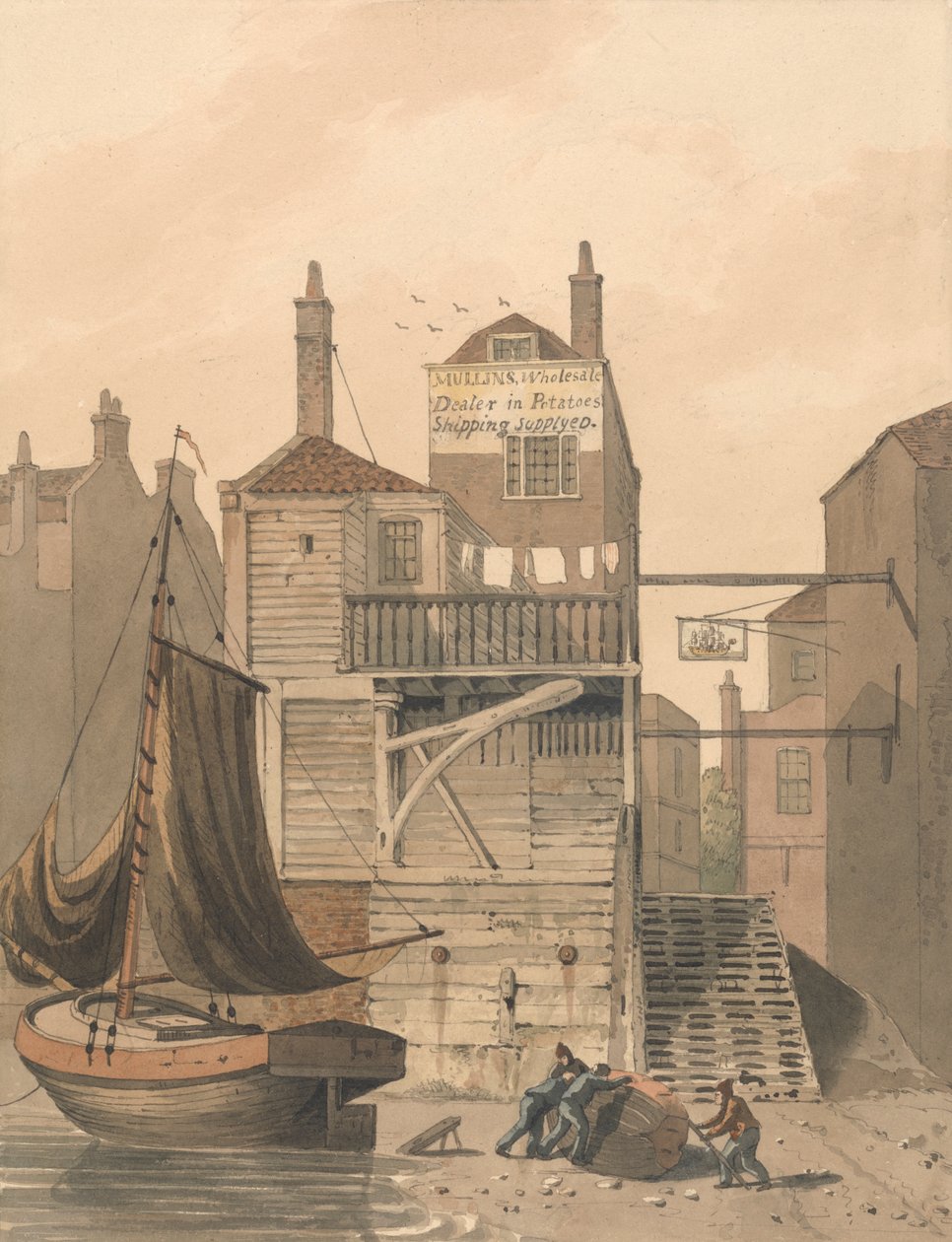 Ship Inn'in yanındaki Shadwell by George Shepheard