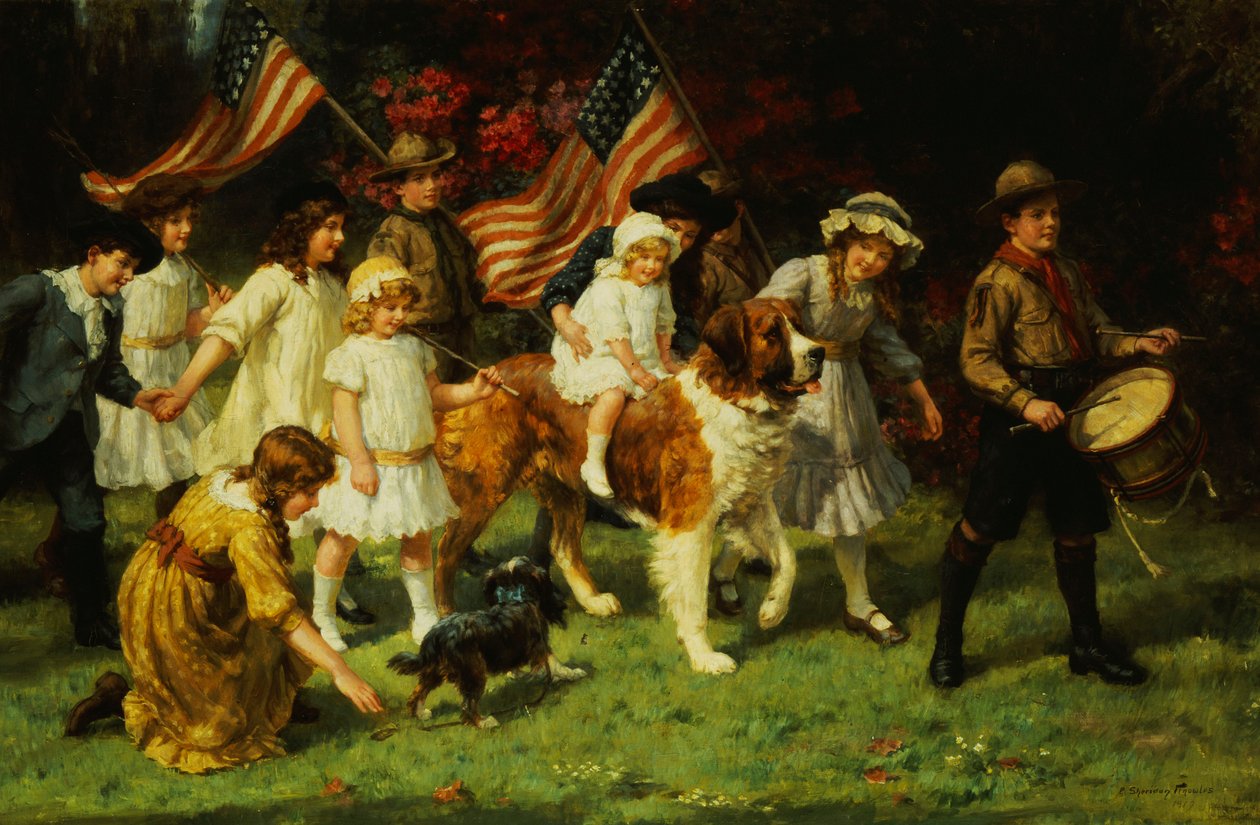 Amerikan Geçit Töreni, 1917 by George Sheridan Knowles