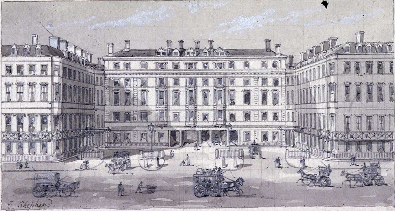Euston Meydanı İstasyonu, Londra, c1838. by George Sidney Shepherd