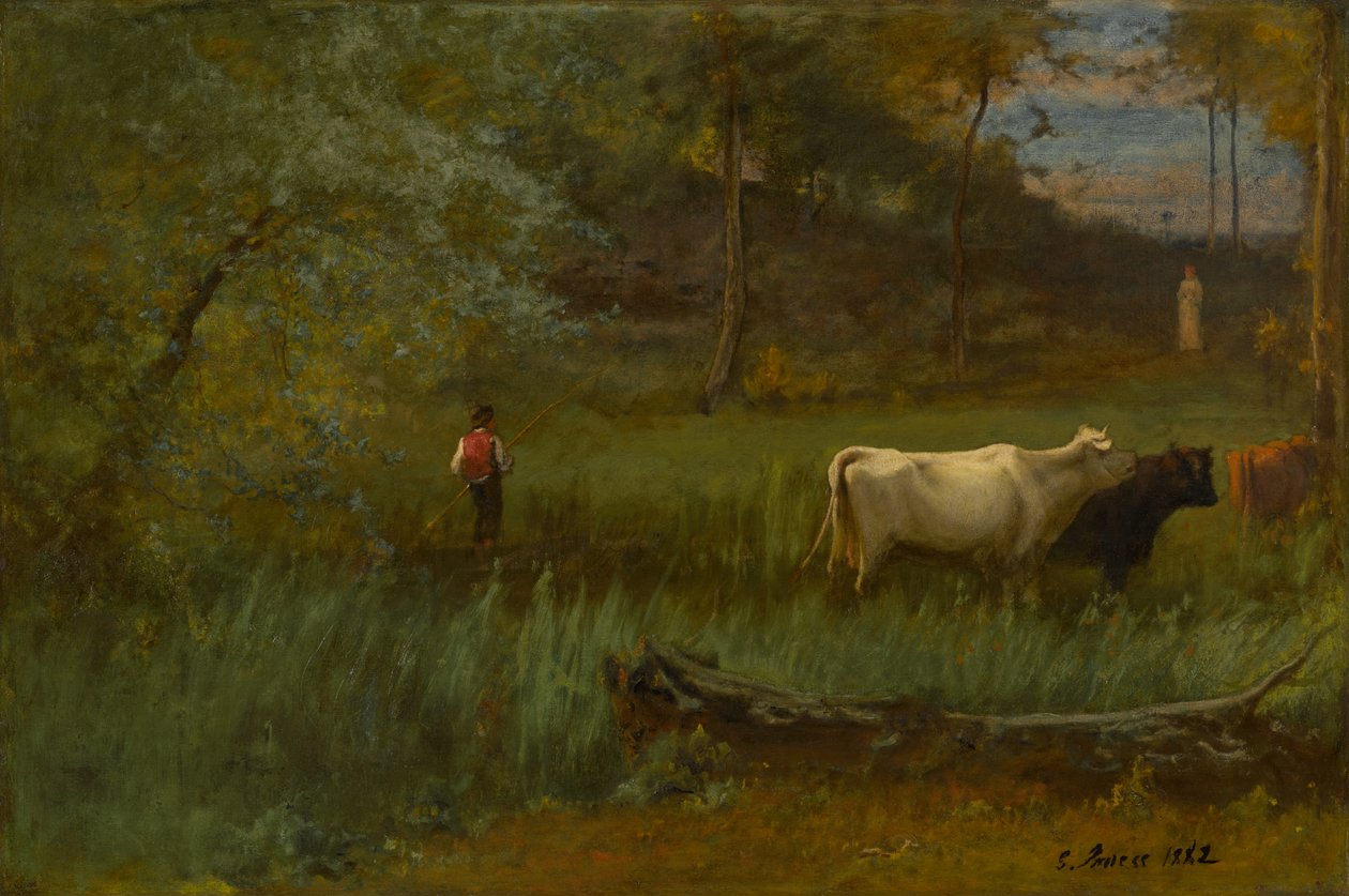 Bir Pastoral, c.1882-85 by George Snr. Inness
