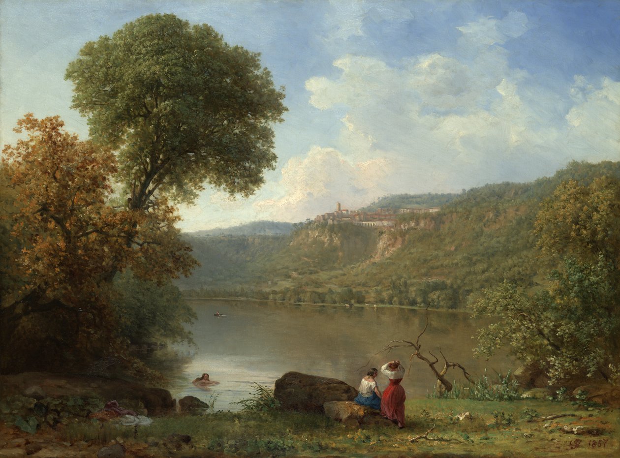 Lake Nemi, 1857 by George Snr. Inness