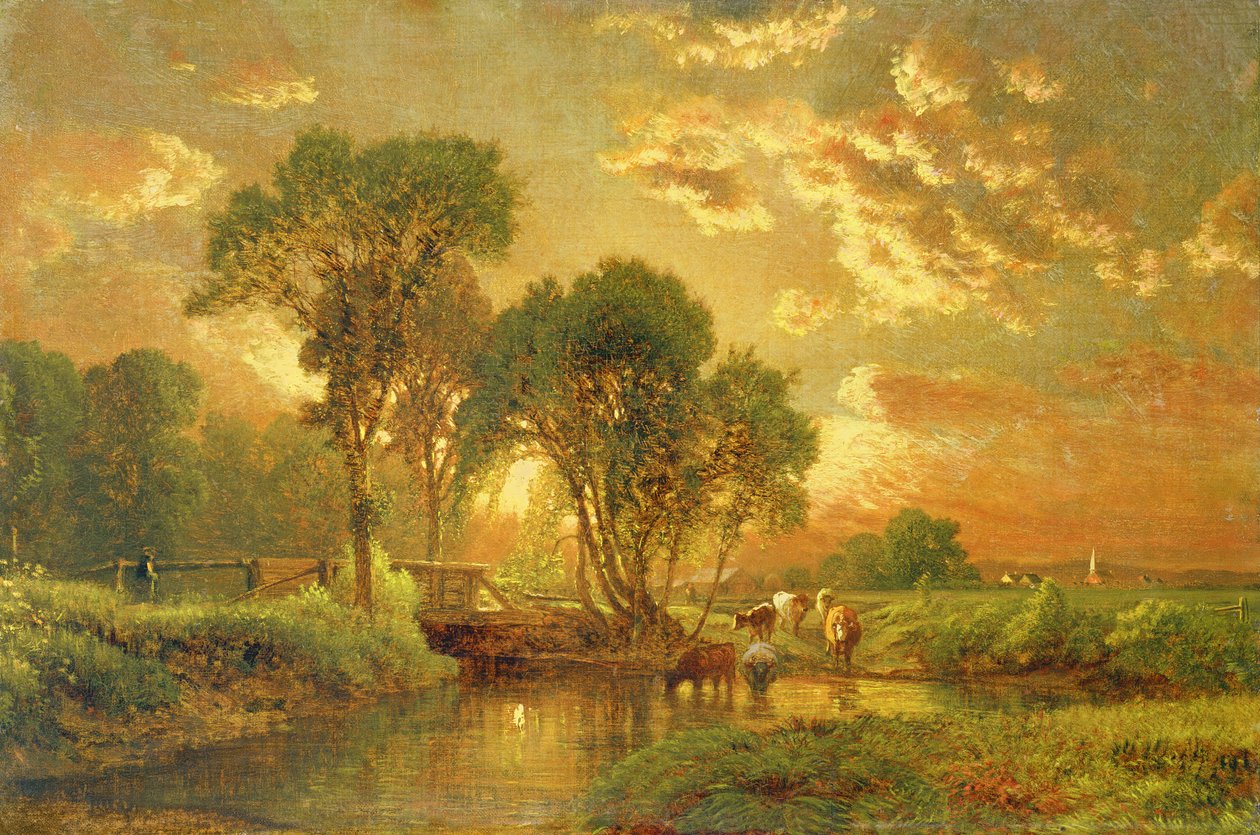 Medfield, Massachusetts by George Snr. Inness