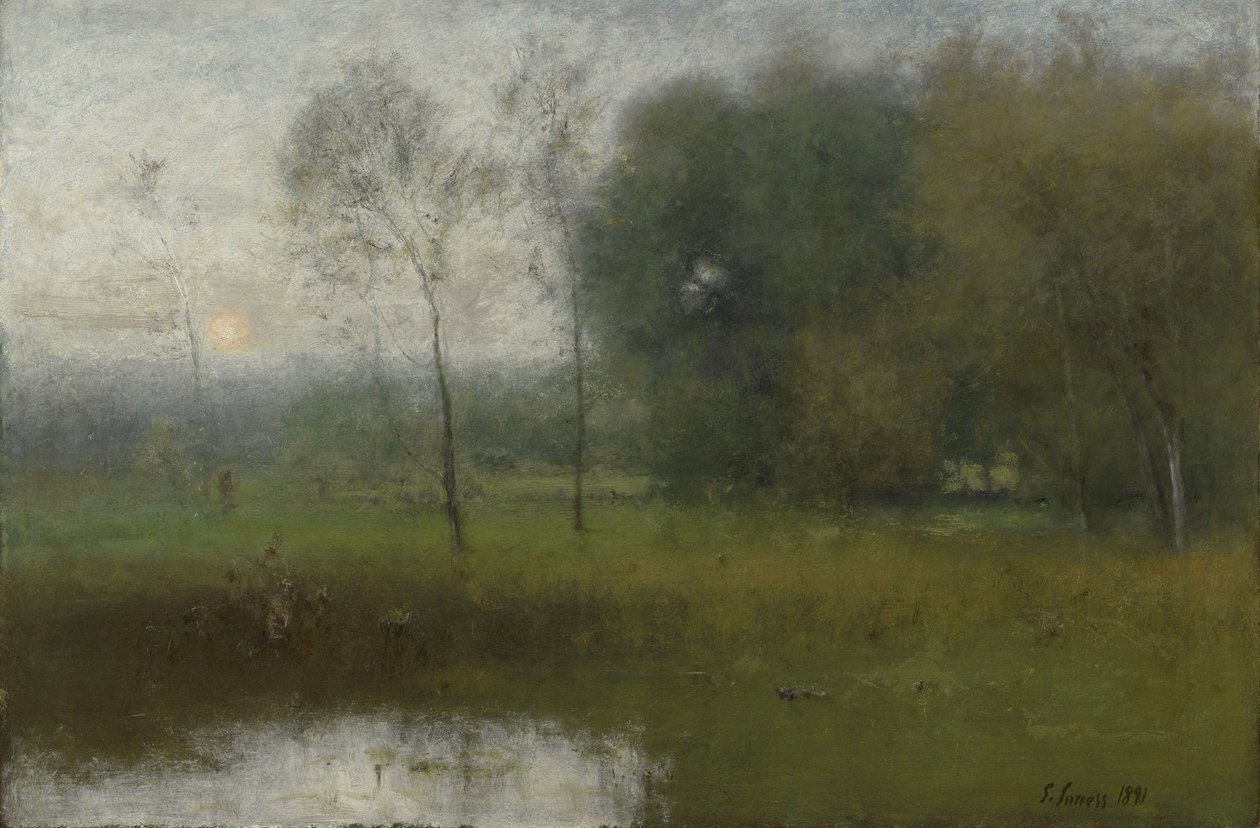 New Jersey Manzarası, 1891 by George Snr. Inness