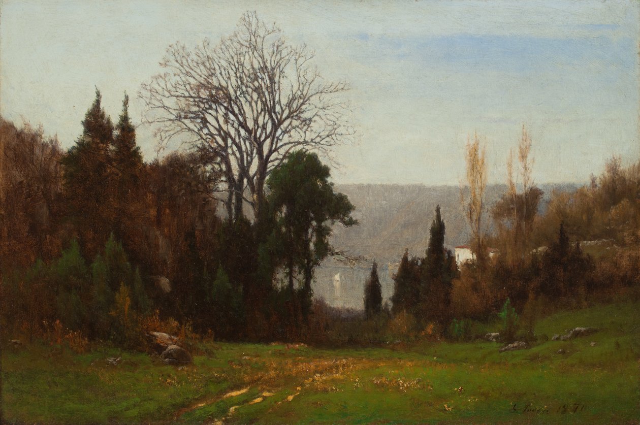 Palisades'in karşısında by George Snr. Inness