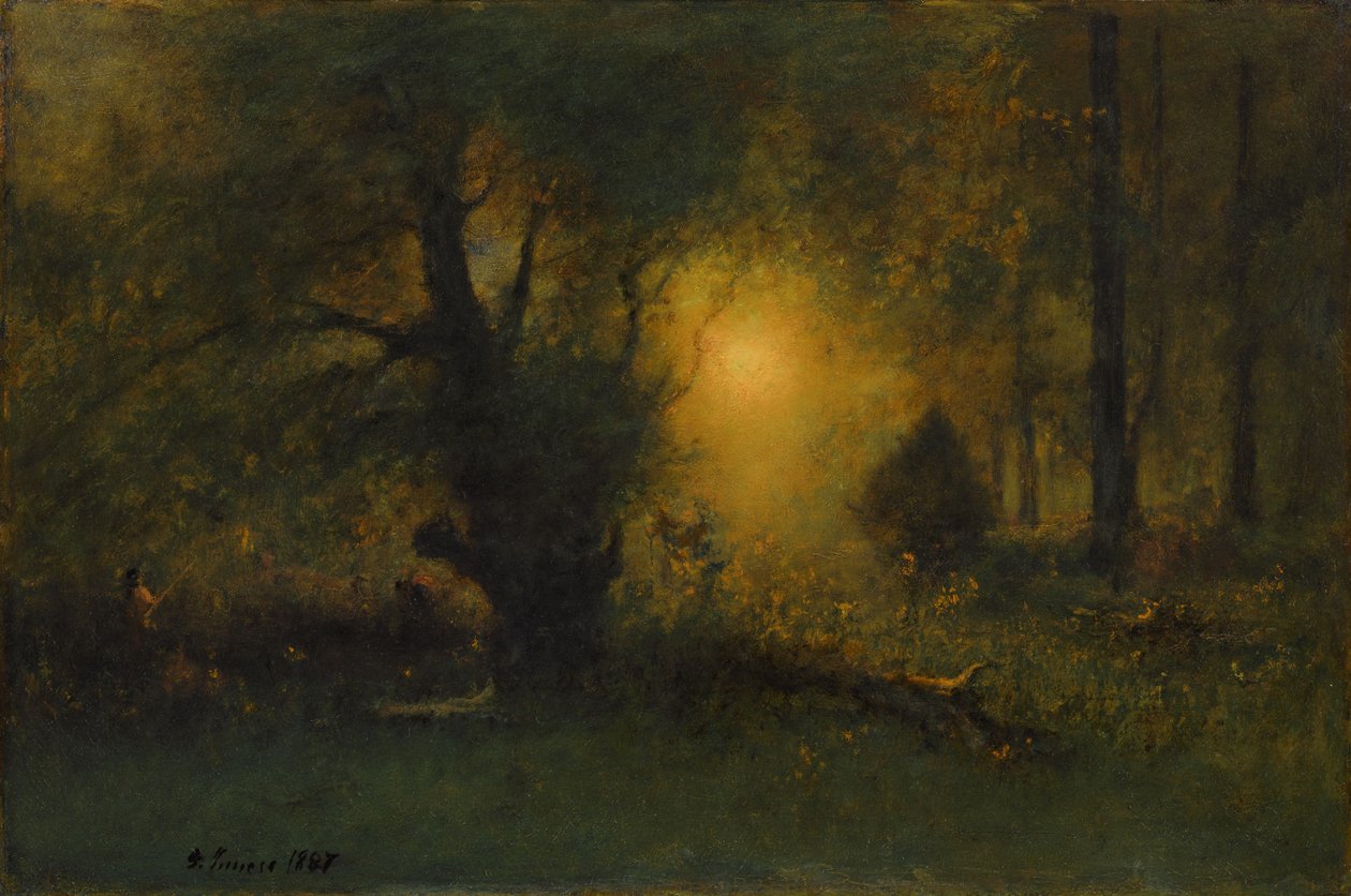Ormanda Gündoğumu, 1887 by George Snr. Inness