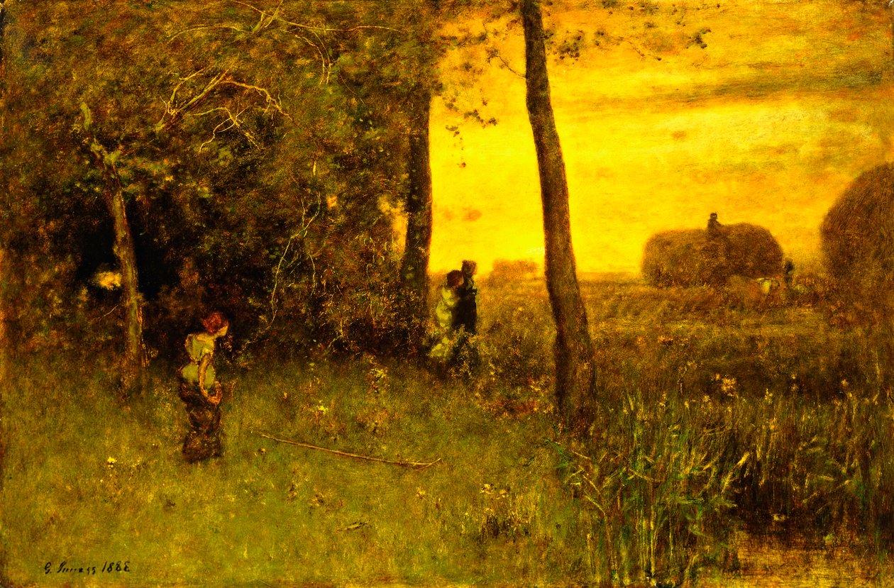 Yıkananlar, 1888 by George Snr. Inness