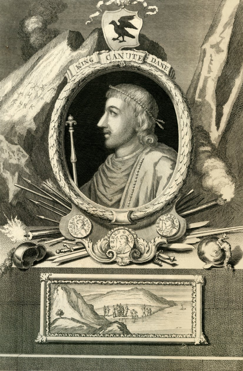 Danimarkalı Kral Canute, 1732. by George Vertue