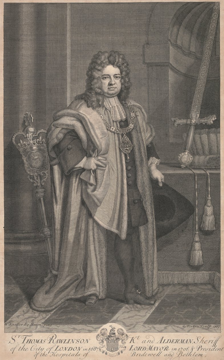 Sör Thomas Rawlinson by George Vertue