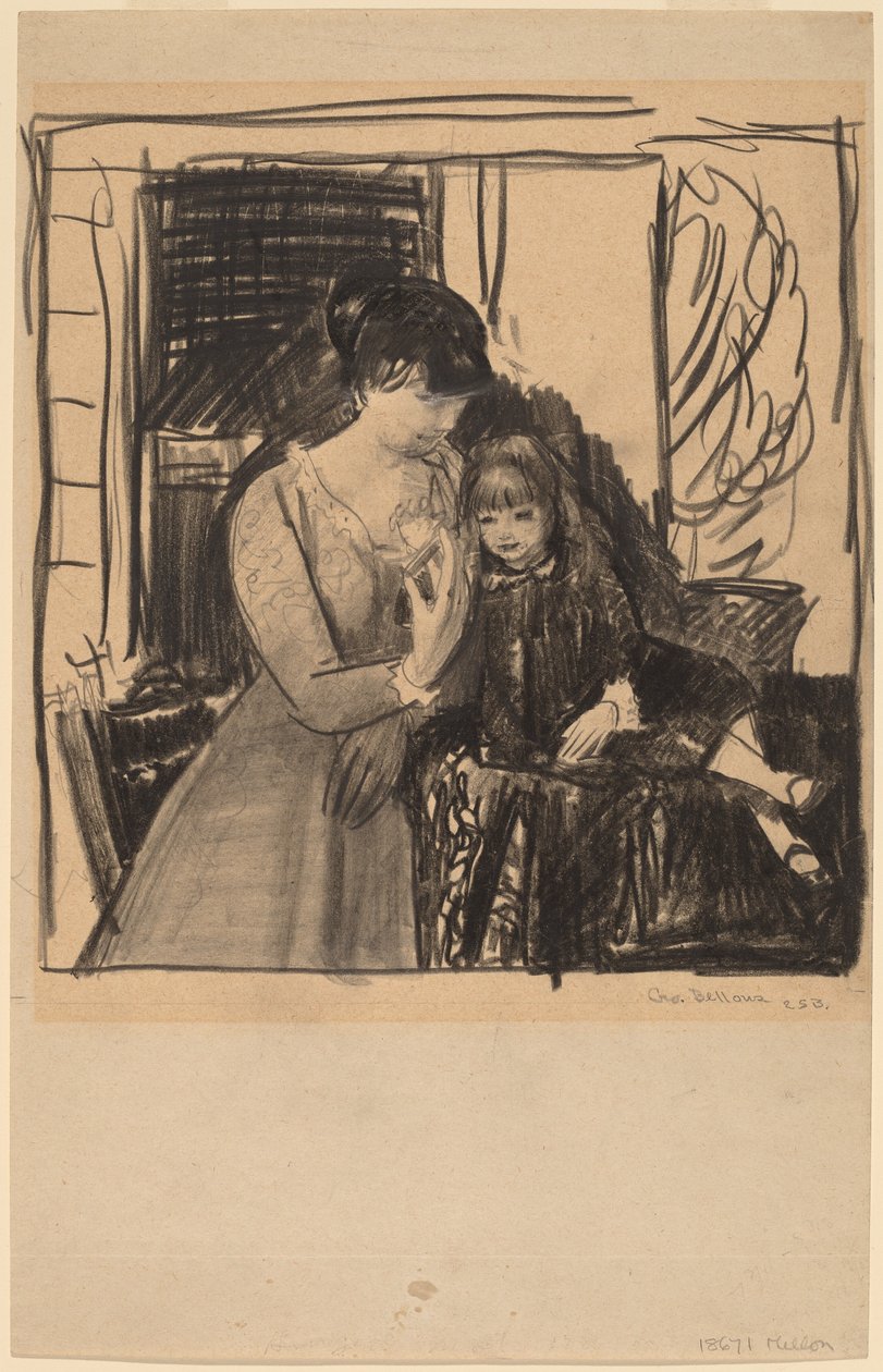 Anne ve Annesi, 1917. by George Wesley Bellows