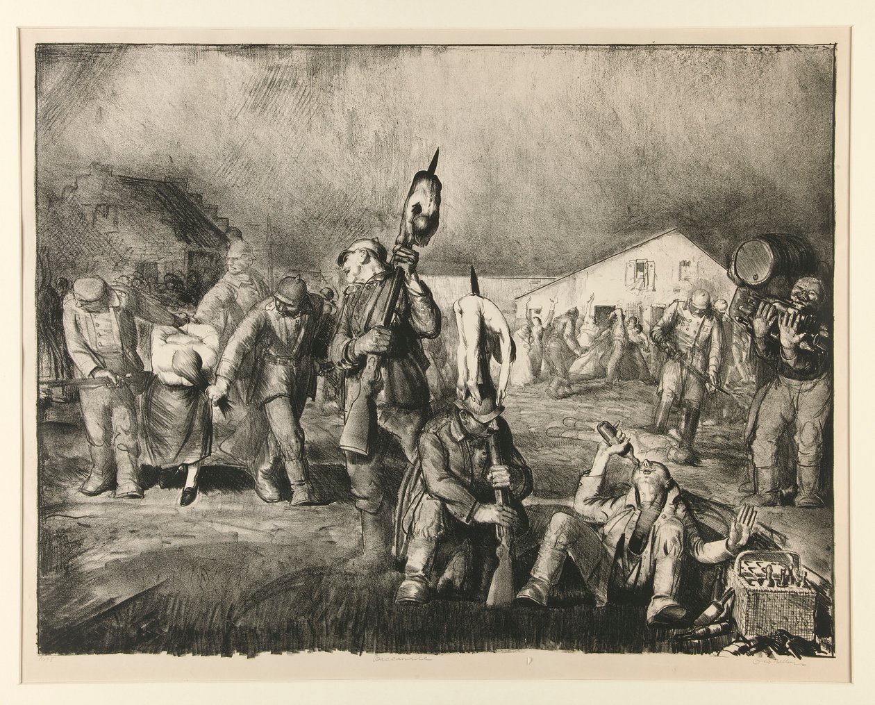 Bacchanal (ilk taş) by George Wesley Bellows