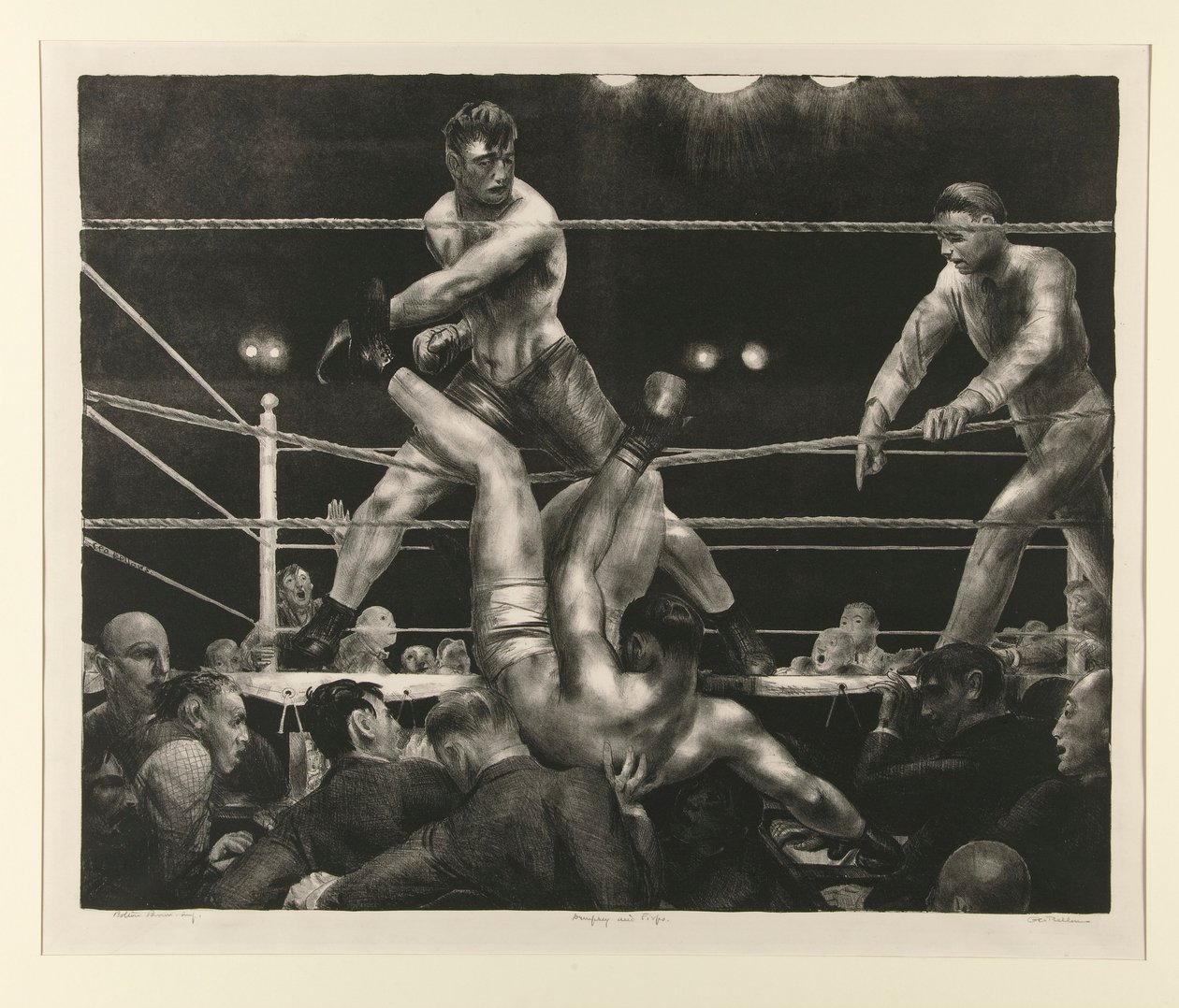 Dempsey ve Firpo by George Wesley Bellows