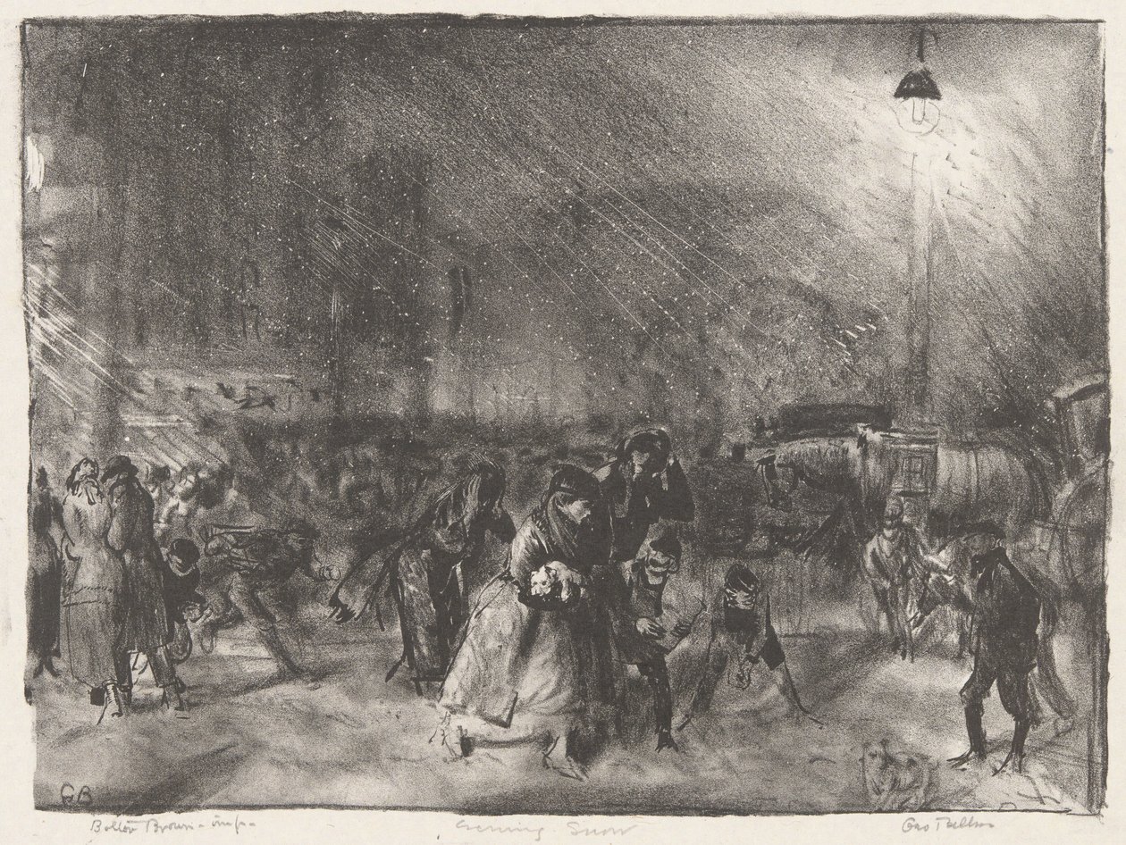 Akşam Kar by George Wesley Bellows