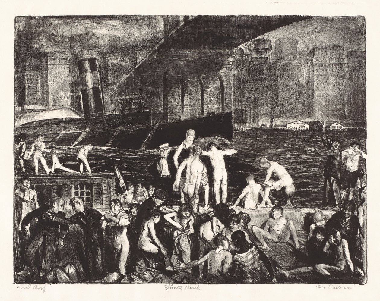Splinter Sahili, 1916. by George Wesley Bellows