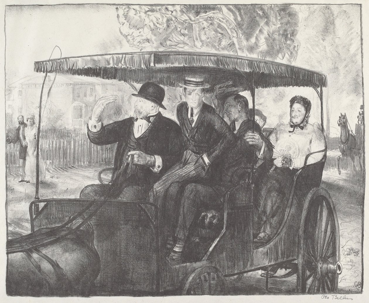 Pazar 1897, 1921. by George Wesley Bellows