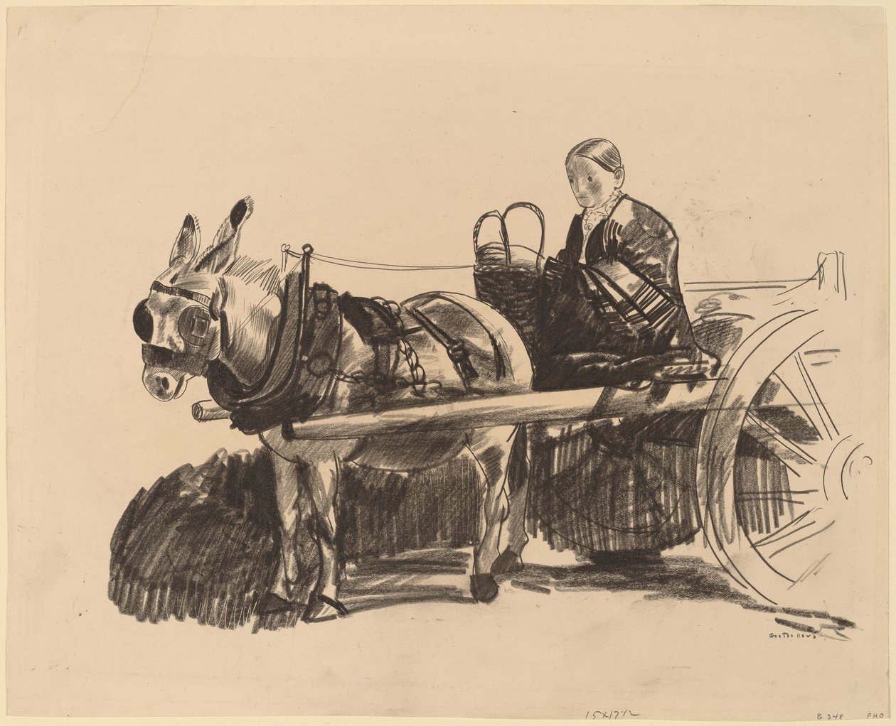 Eşek Arabası, 1922. by George Wesley Bellows