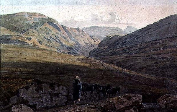 Dağlık Manzara - Akşam by George the Younger Barret