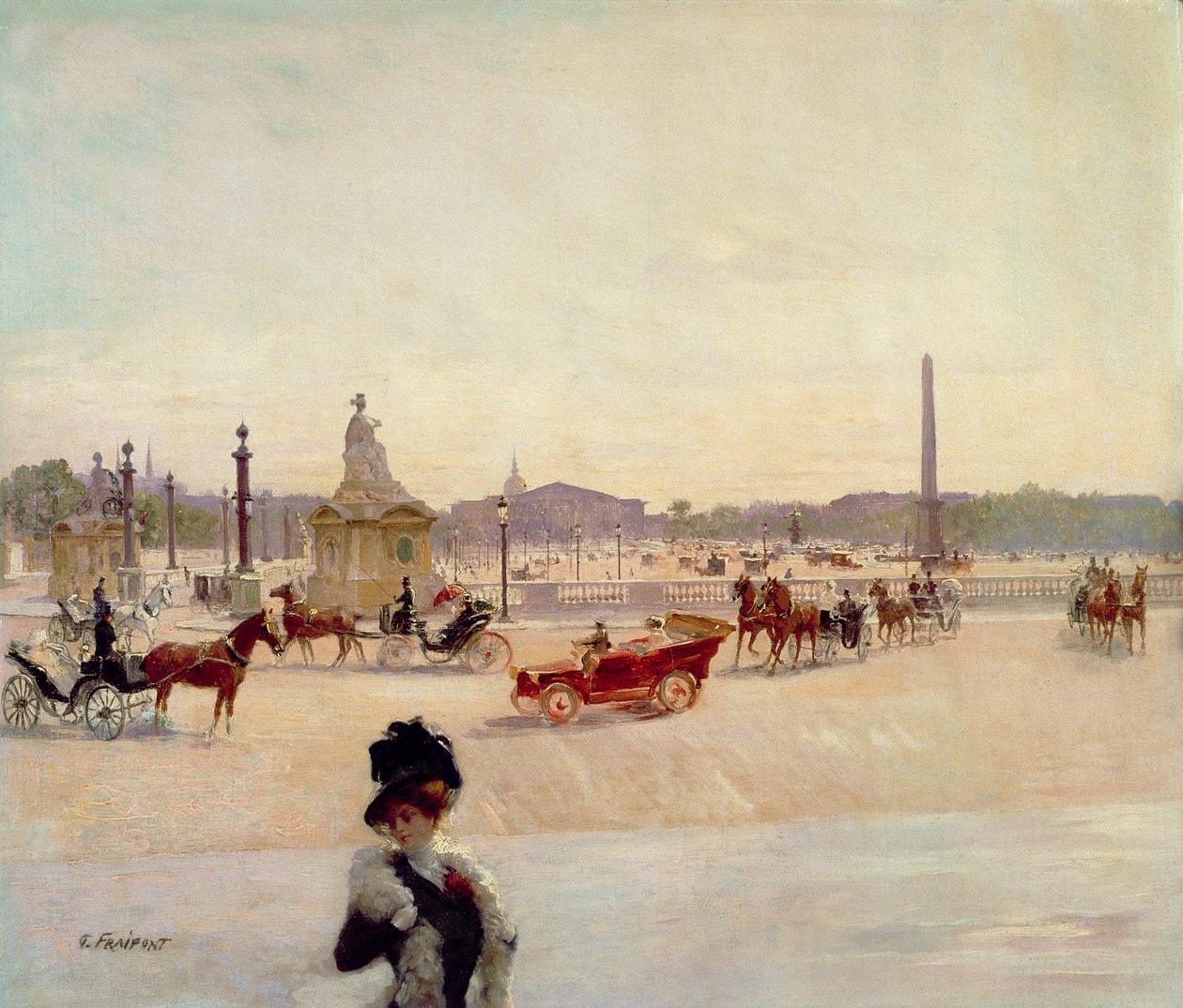 Concorde Meydanı, Paris by Georges Fraipont