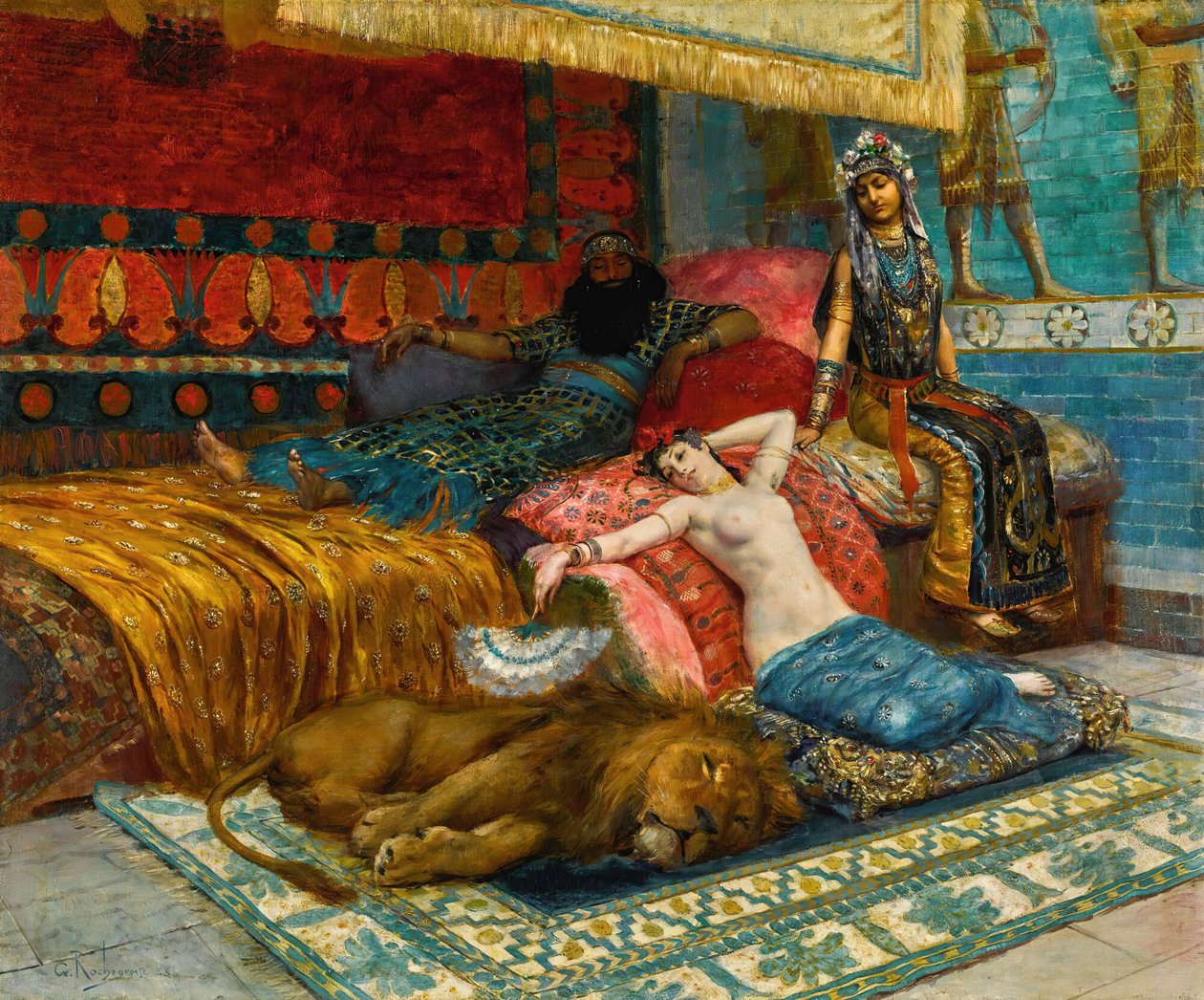 Boş anlar , 1888. by Georges Antoine Rochegrosse