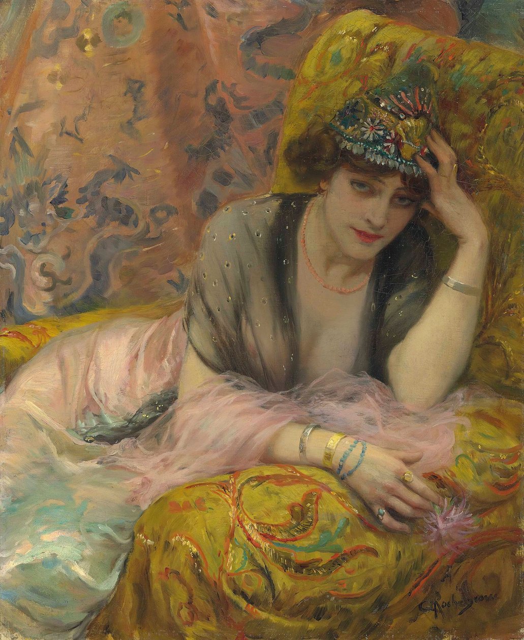 Dansçı. by Georges Antoine Rochegrosse