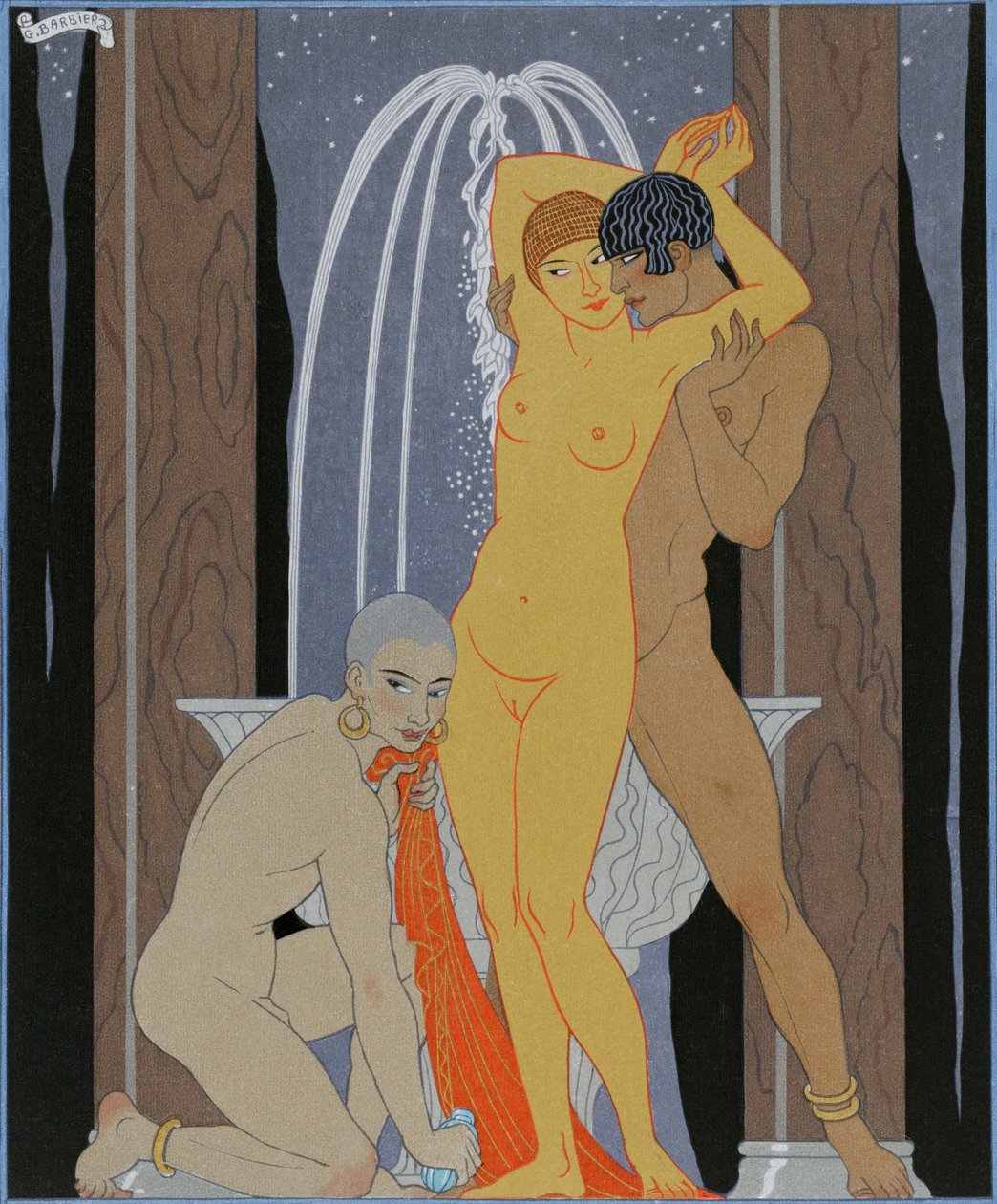 Clodia, Utanmaz Matron (Clodia, Utanmaz Matron) by Georges Barbier