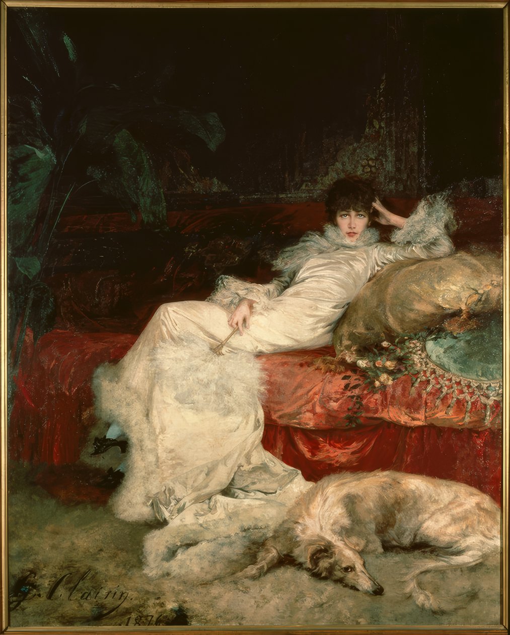 Sarah Bernhardt / G. Clairin tarafından yapılan resim by Georges Clairin