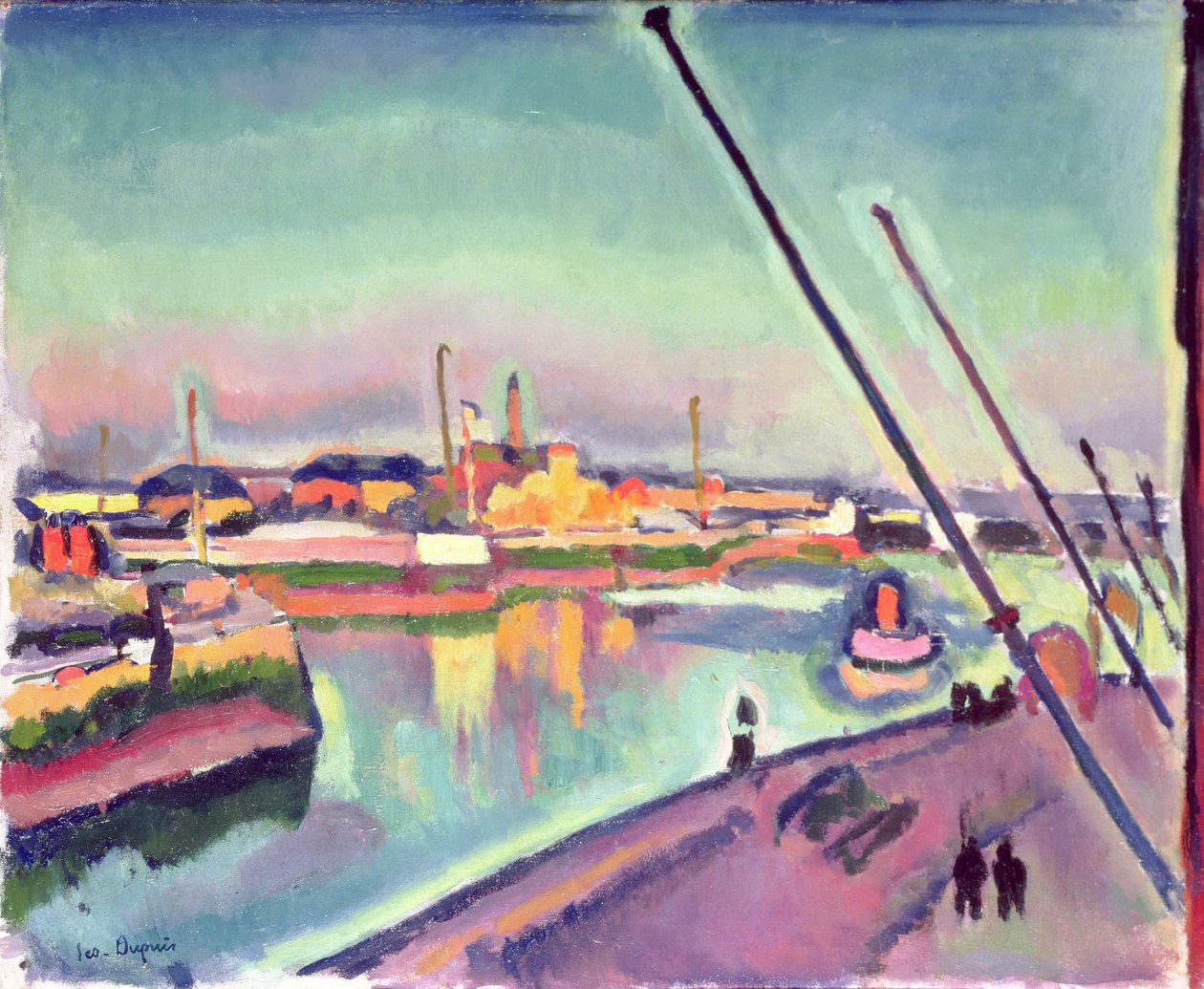 Quai Notre-Dame, Le Havre, 1908 by Georges Dupuis