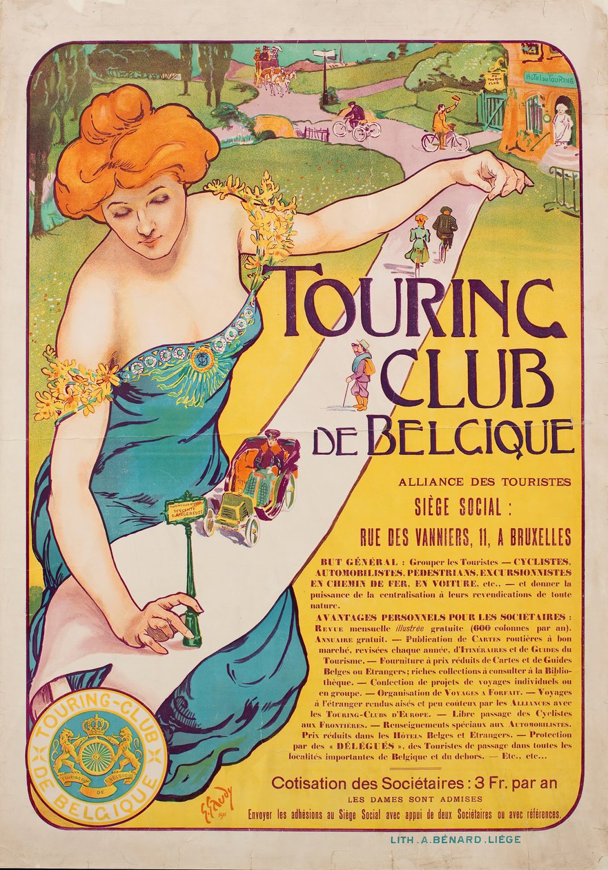 Belçika Tur Kulübü, 1901. by Georges Gaudy