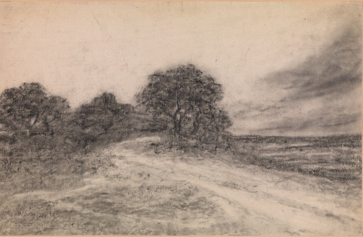 Ağaçlar ile manzara by Georges Michel