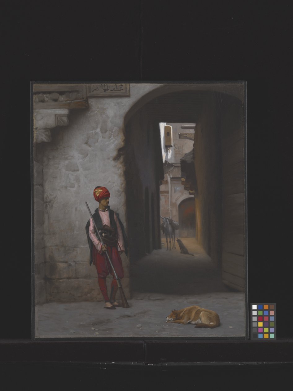 Muhafız (tuval üzerine yağlıboya) by Georges Michel