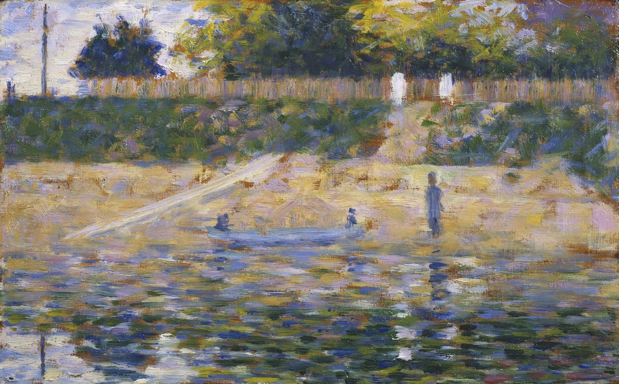 Nehir kıyısında tekne, 1883 dolayları by Georges Pierre Seurat